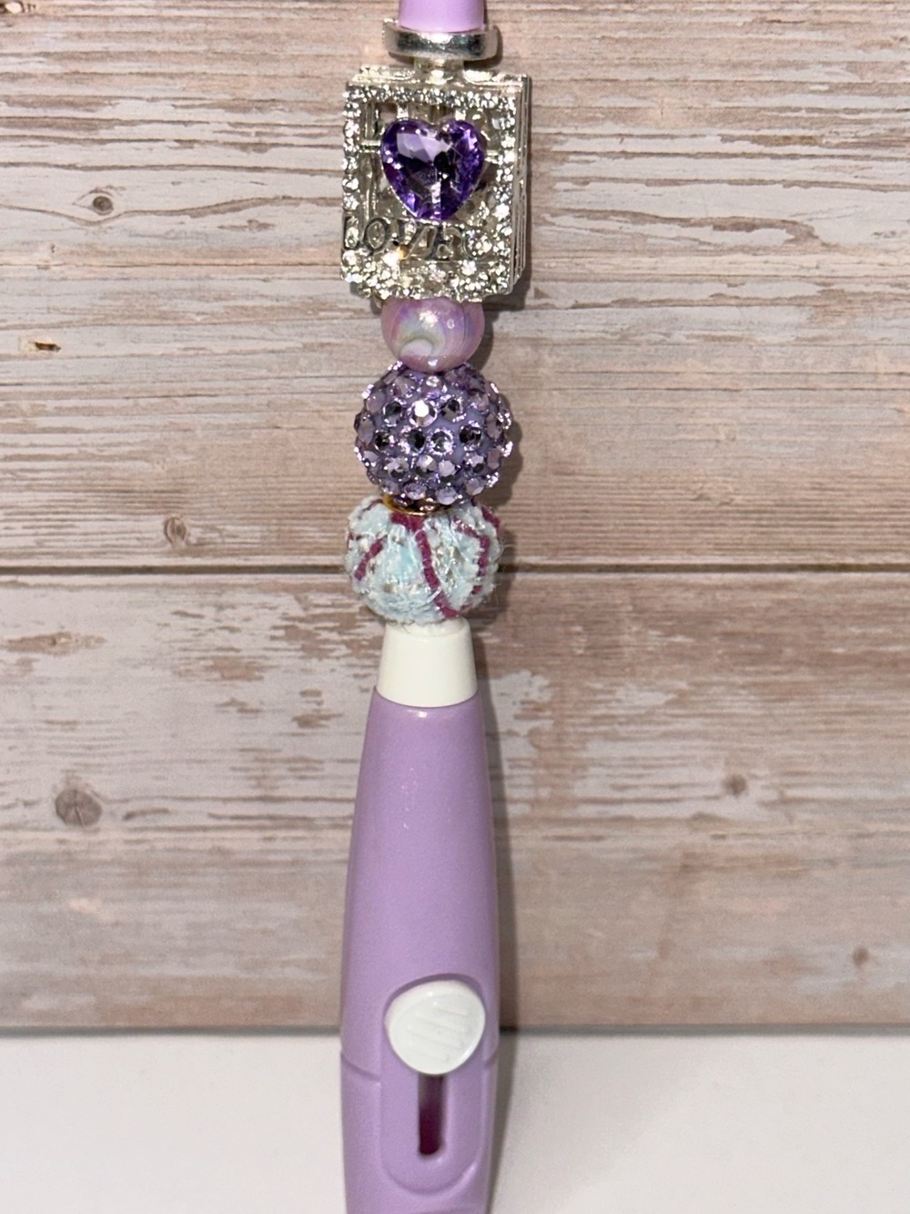 Lavender Beaded Custom Made Box Cutter